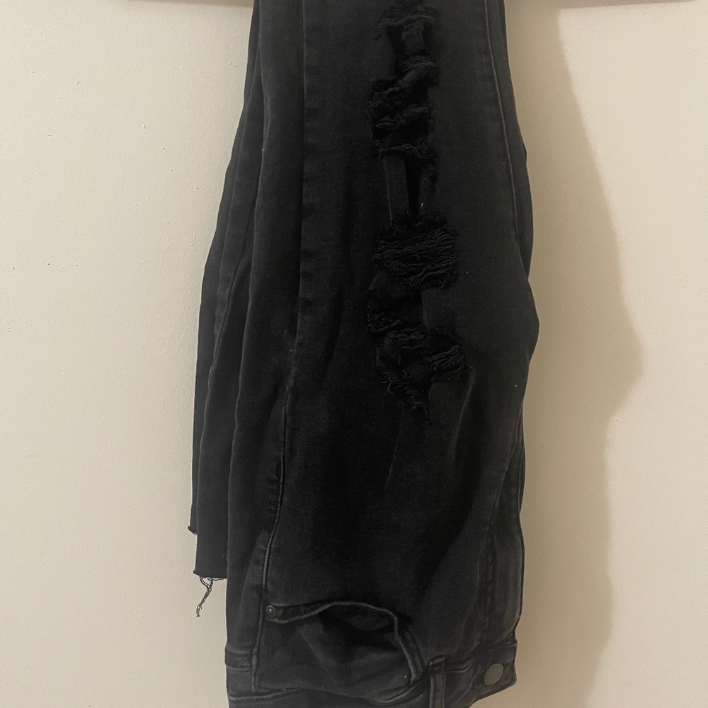 Boutique Black Distressed Skinny Jeans